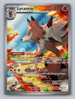 Pokemon SV09: Journey Together #166/159 Lycanroc - Image 1