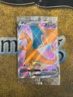 Pokemon SEALED Charizard V SWSH050 Full Art ETB Promo Holofoil!! - Image 1