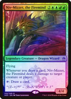 Niv-Mizzet, the Firemind FOIL Masters 25 NM Blue Red Rare MAGIC CARD ABUGames - Image 1