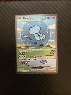 Pokemon Mew EX 180 HP Basic Paldean Fates 232/091 LP - Image 1