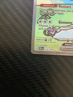 Pokemon Mew EX 180 HP Basic Paldean Fates 232/091 LP - Image 2