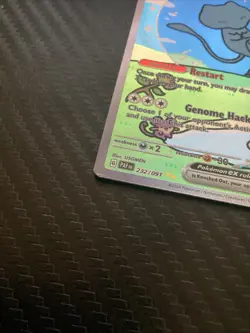 Pokemon Mew EX 180 HP Basic Paldean Fates 232/091 LP - Image 3
