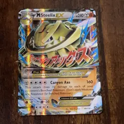 Pokemon XY Steam Siege M Steelix EX Ultra Rare Holo 68/114 NM - Image 1