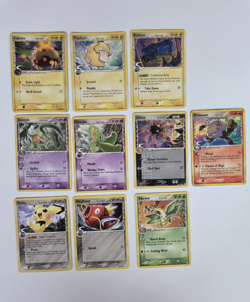 Pokemon Ex Holon Phantoms And Ex Delta Species Lot (10) Kabuto Psyduck Primape - Image 1