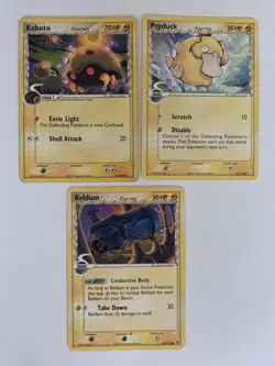 Pokemon Ex Holon Phantoms And Ex Delta Species Lot (10) Kabuto Psyduck Primape - Image 2