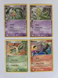 Pokemon Ex Holon Phantoms And Ex Delta Species Lot (10) Kabuto Psyduck Primape - Image 4