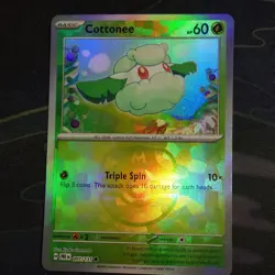 Pokemon TCG Cottonee Masterball 007/131 Prismatic Evolutions Reverse Holo - Image 1