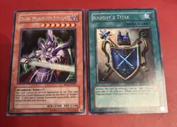 Yugioh Dark Magician Knight ROD-EN001 + Knight’s Title ROD-EN002 SECRET SET NM - Image 1