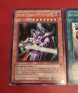 Yugioh Dark Magician Knight ROD-EN001 + Knight’s Title ROD-EN002 SECRET SET NM - Image 2