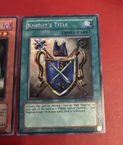 Yugioh Dark Magician Knight ROD-EN001 + Knight’s Title ROD-EN002 SECRET SET NM - Image 3