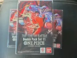 (Lot of 3) One Piece OP-16 Double Pack Set 11 Time of Battle Factory Sealed - Image 1