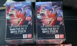 (Lot of 3) One Piece OP-16 Double Pack Set 11 Time of Battle Factory Sealed - Image 2