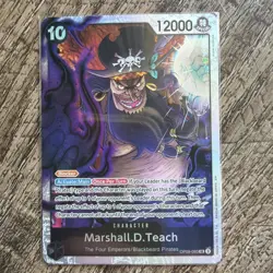 Marshall D.Teach OP09-093 SR Foil Emperors in the New World One Piece CCG - Image 1