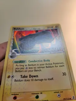 Pokemon Card - Beldum Delta Species 59/113 Reverse Holo Stamped - Image 2