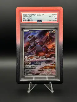 Pokemon Groudon TCG Art Rare Card Japanese Edition 069/062 Raging Surf PSA 10 - Image 1