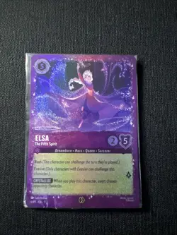 Elsa The Fifth Spirit 6/P3 Foil - Lorcana Card - Sealed Promo Card - Image 1