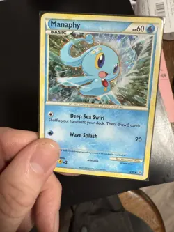 Pokemon TCG Manaphy Holo HS Unleashed 3/95 Rare Card - Image 2