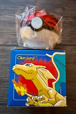 SEALED Burger King Charizard Blue Pokemon 23K Plated Trading Card Pokeball - Image 1