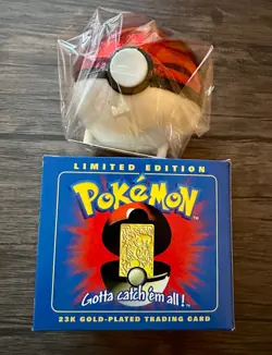 SEALED Burger King Charizard Blue Pokemon 23K Plated Trading Card Pokeball - Image 2