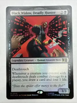 Black Widow, Deadly Hunter Commander: Marvel Super Heroes Foil - Image 1