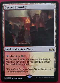 MTG Sacred Foundry LP 254/259 GRN Magic: The Gathering NM - Image 1