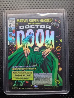 Magic The Gathering MTG Marvel Super Heroes #394 Doctor Doom Borderless Foil - Image 3