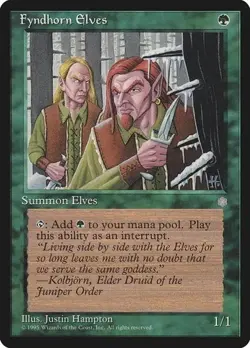 1 Fyndhorn Elves Ice Age NM MTG English - Image 1