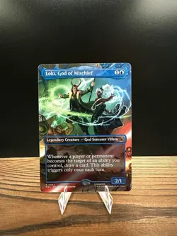 Loki, God of Mischief (MSH 0343) (Borderless) Marvel Super Heroes Regular, MTG - Image 1