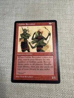 Magic The Gathering - Goblin Recruiter- Visions Read! - Image 2