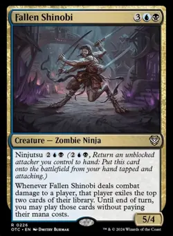 MTG Fallen Shinobi (226/421) Outlaws of Thunder Junction Commander NM - Image 1