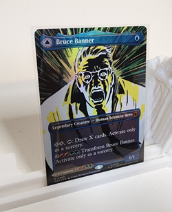 MTG Marvel Super Heroes Bruce Banner / The Incredible Hulk Foil # 390 NM - Image 3