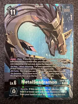 Digimon Card Game MetalSeadramon EX10-012 R Alternate Art Sinister Order NM - Image 1