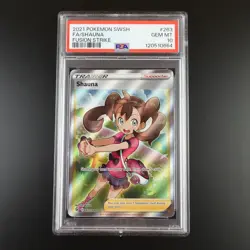 PSA 10 Shauna 263/264 Fusion Strike Trainer Holo Full Art Pokemon Card - Image 1