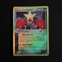 Pokemon TCG Team Aqua's Crawdaunt Team Magma vs Team Aqua 2/95 Rare 2004 - Image 1