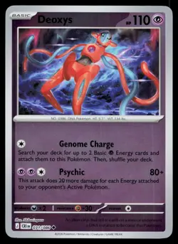 Deoxys Uncommon Reverse Holo Chaos Rising ME04 031/086 Pokemon NM 2026 - Image 1