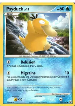 Pokemon TCG secrete wonders 100/132 NM Psyduck - Image 1