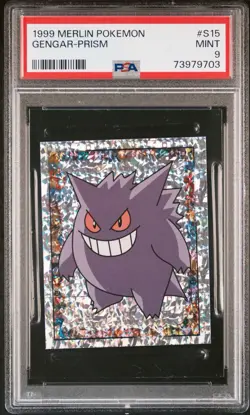1999 MERLIN POKEMON #S15 GENGAR PRISM PSA 9 - Image 1