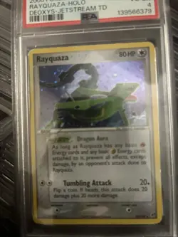 2005 Pokemon EX Rayquaza Holo PSA 4 Deoxys-Jetstream TD #22 - Image 2