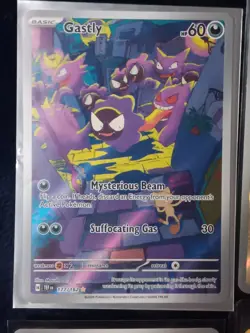 Pokemon TCG Gastly 177/162 SV05 Temporal Forces Illustration Rare Full Art Holo - Image 1