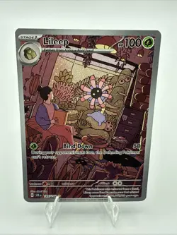 POKEMON LILEEP 145/142 STELLAR CROWN IR ILLUSTRATION RARE FULL ART - Image 1