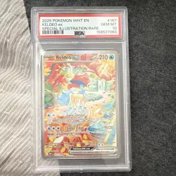 Pokemon Keldeo ex 167/086 Sv: White Flare SIR Holo English 2025 PSA 10 - Image 1