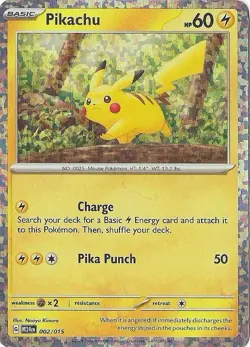 Pikachu 002/015 Holo Promo McDonald's Promos 2024 Pokemon Holo - Image 1