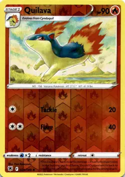 Quilava 024/189 Uncommon Astral Radiance Pokemon Reverse Holo Near Mint - Image 1
