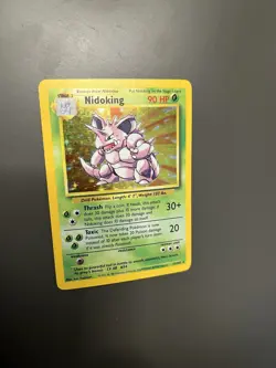 Pokemon Base Set Nidoking Holo 11/102 LP WOTC 1999 Vintage Rare - Image 4