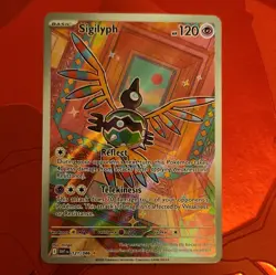 The Pokemon Company Sigilyph 121/086 SV White Flare Holo Basic 120 HP IR EN - Image 1