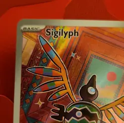 The Pokemon Company Sigilyph 121/086 SV White Flare Holo Basic 120 HP IR EN - Image 5