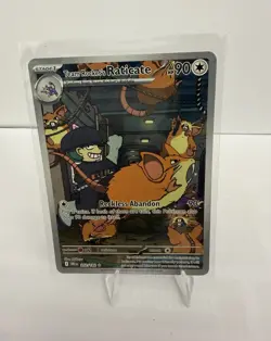 The Pokemon Company Team Rocket's Raticate Holo 202/182 SV10 90HP EN Rare - Image 1