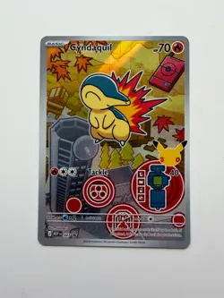 Pokemon TCG Cyndaquil 047 Black Star Promo First Partners Collection Series 2 NM - Image 1