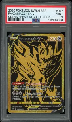 2020 Pokemon Zamazenta V SWSH077 Ultra Premium Collection PSA 9 MT - Image 1