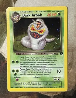 Wizards of the Coast Dark Arbok Team Rocket 2/82 Holo Rare 60HP EN 2000 - Image 1